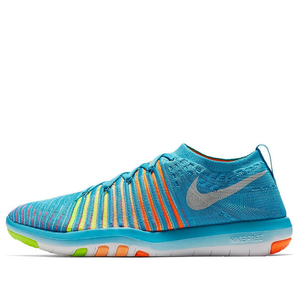 

Кроссовки free transform flyknit Nike, синий