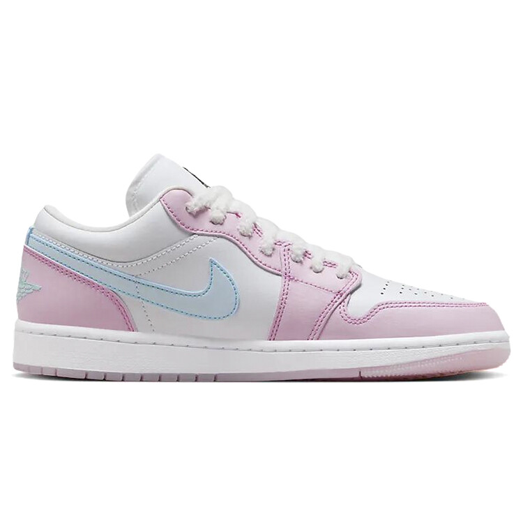 Кроссовки Air Jordan 1 Vintage Basketball Shoes Unisex Low-top Pink/White, розовый — фото 2