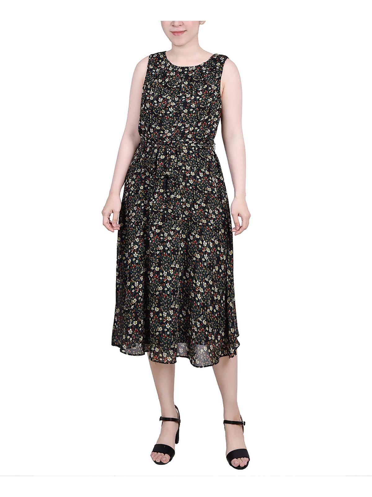 

Платье миди из шифона с принтом для маленьких женщин NY Collection, цвет black ditsy floral