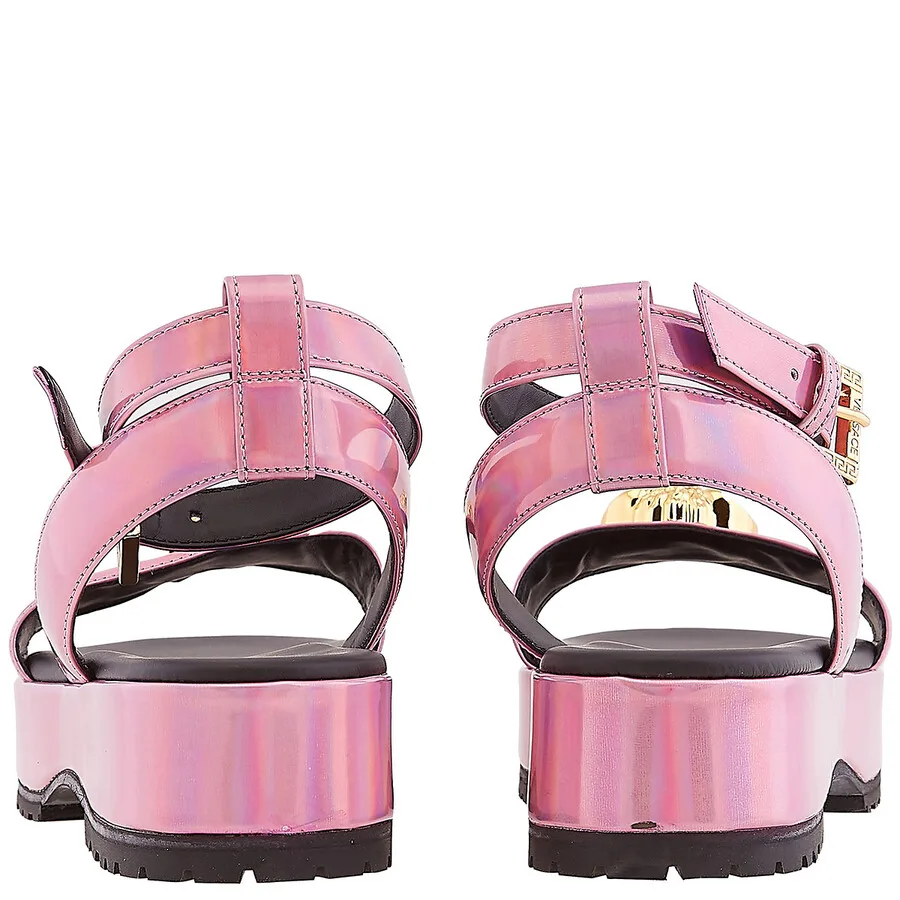 Детские сандалии Young Versace La Medusa на платформе, розовый — фото 4