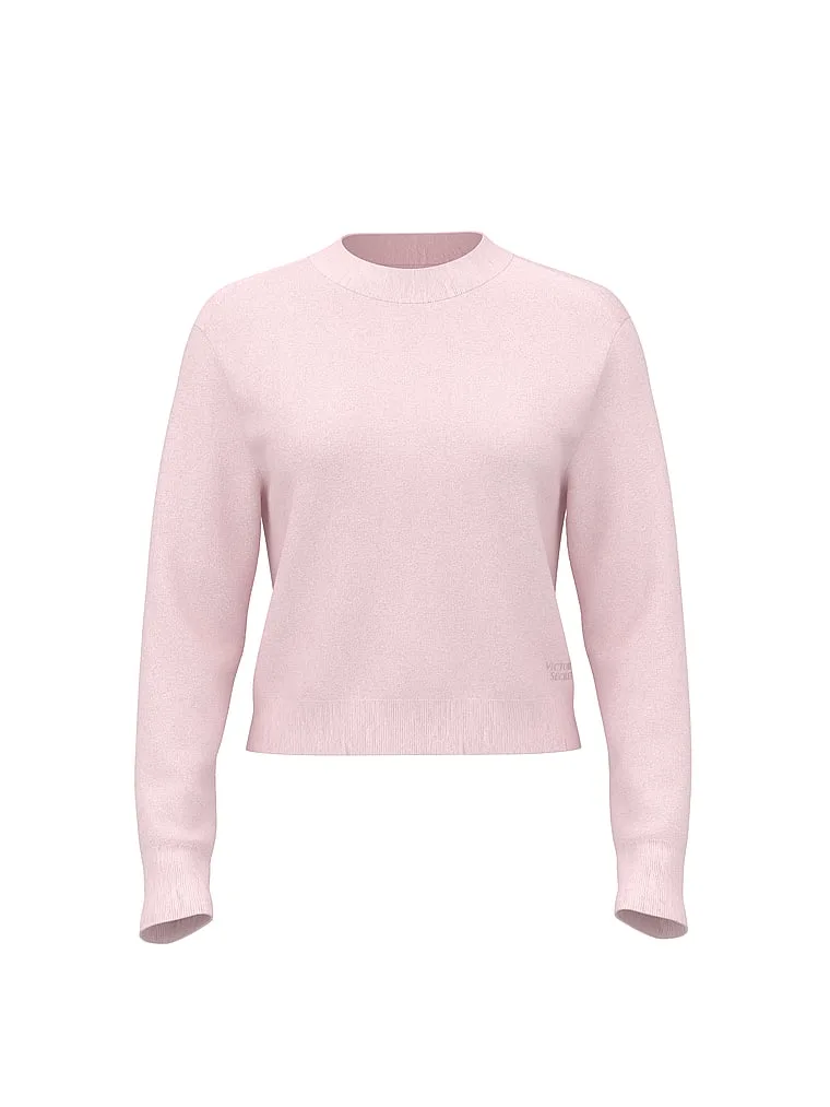 Роскошный вязаный свитер с круглым вырезом Victoria'S Secret, Heather Pink Petal — фото 3