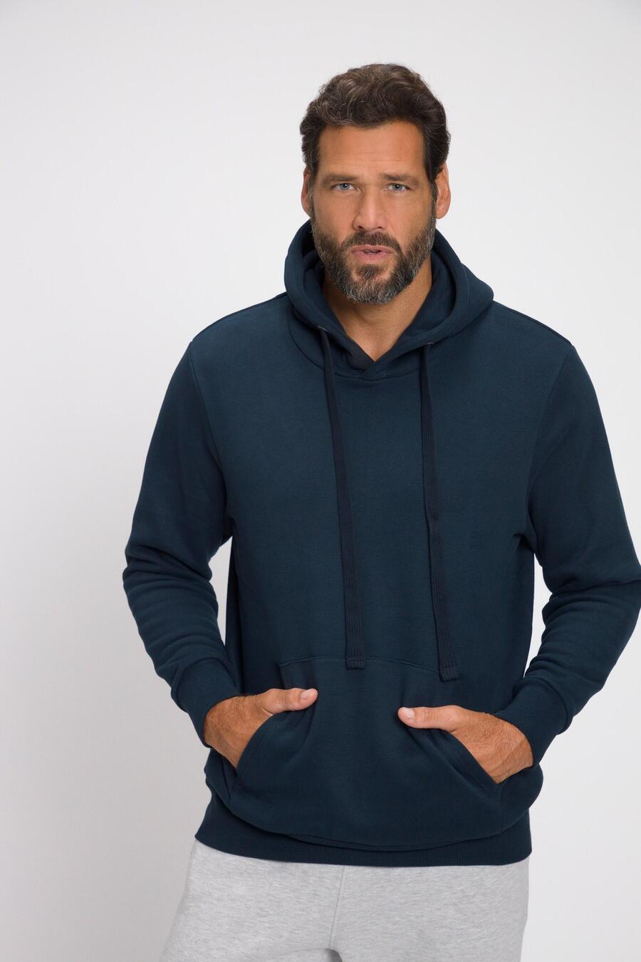 

JAY-PI Мужская толстовка с капюшоном и карманом-кенгуру, размер до 8 XL