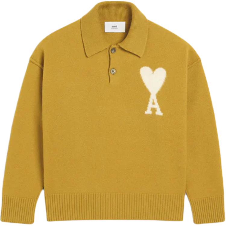 

Ami Paris Ami De Coeur Polo Shirt AMIPARIS, желтый