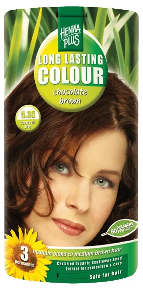 Стойкая краска для волос «Long Lasting Colour» от Hennaplus Hennaplus, Chocolate Brown