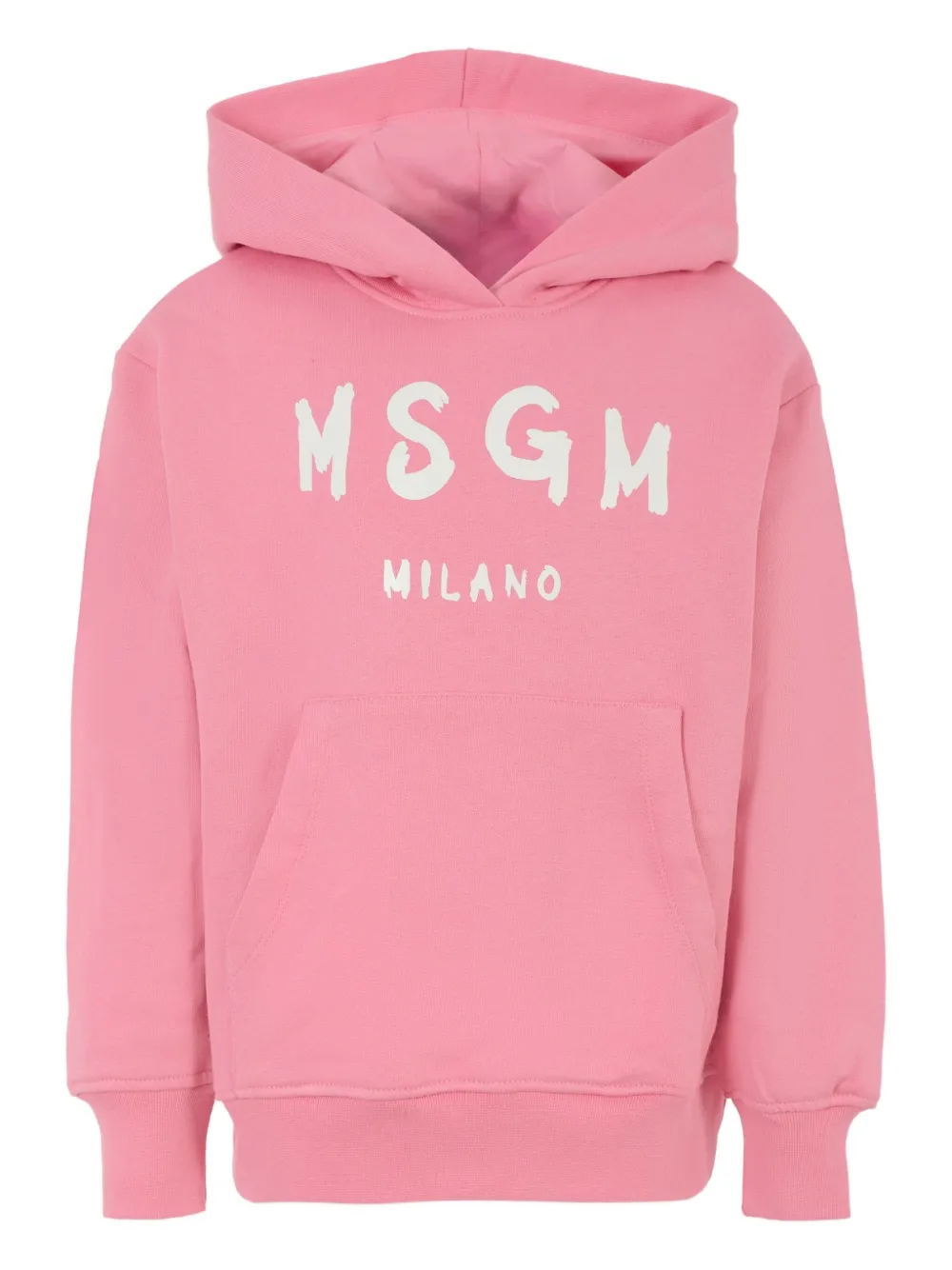 

Толстовка с капюшоном и логотипом MSGM Kids, розовый