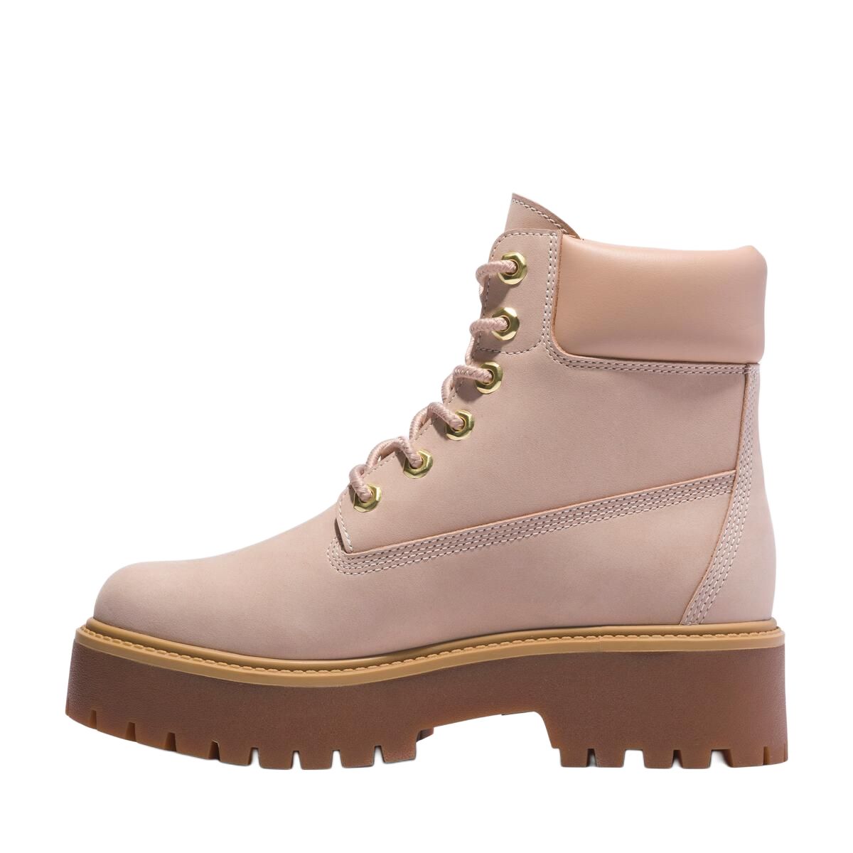Ботинки высокие Timberland женские, светло-розовый — фото 2