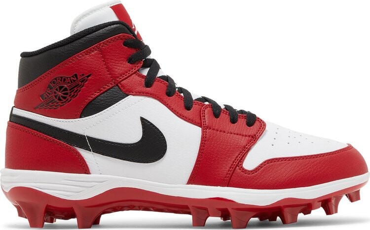 

Кроссовки Jordan 1 Mid TD Cleat 'Chicago' 2023, красный, Красный;коричневый, Кроссовки Jordan 1 Mid TD Cleat 'Chicago' 2023, красный