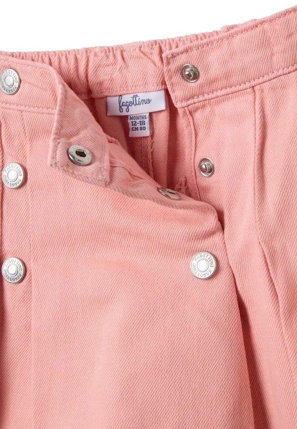 Джинсовая юбка прямого кроя с пуговицами Ovs, Light Pink — фото 3