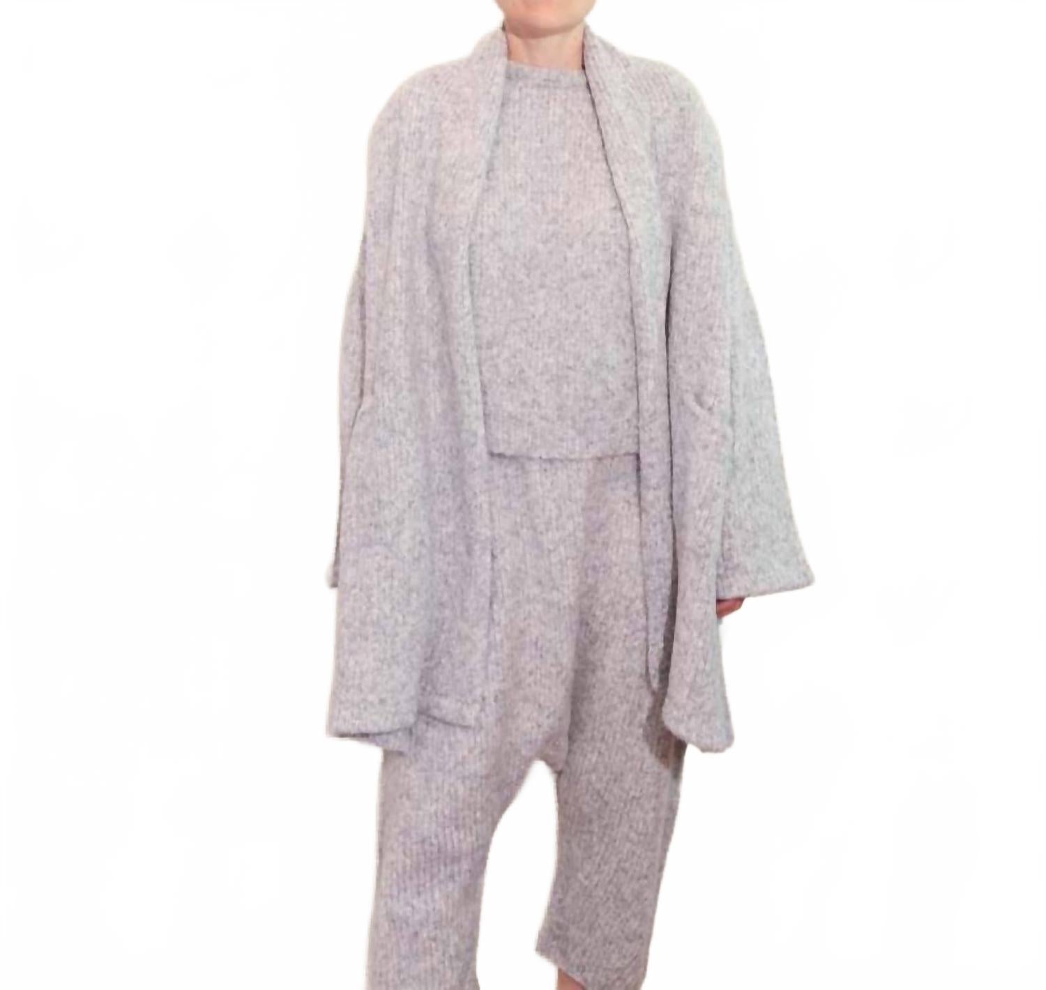 

Пальто хаори из шерсти альпаки в водном небе Atelier Delphine, watery sky