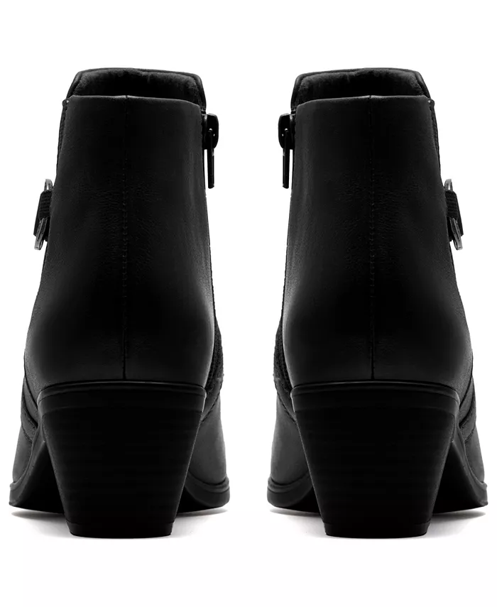 Коллекция женских ботильонов Emily2 Henley Wedge Booties Clarks, черный — фото 3
