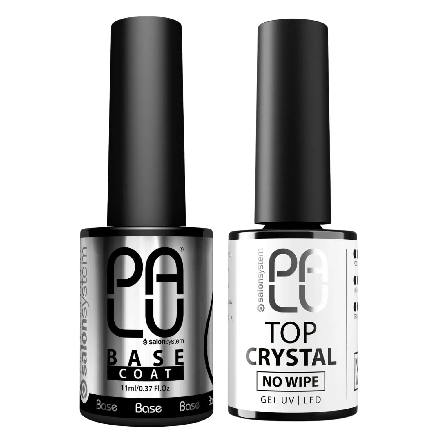 Набор Palu: база Classic + топ Crystal для УФ-лампы, 2 x 11 г Palu Salon System, Crystal