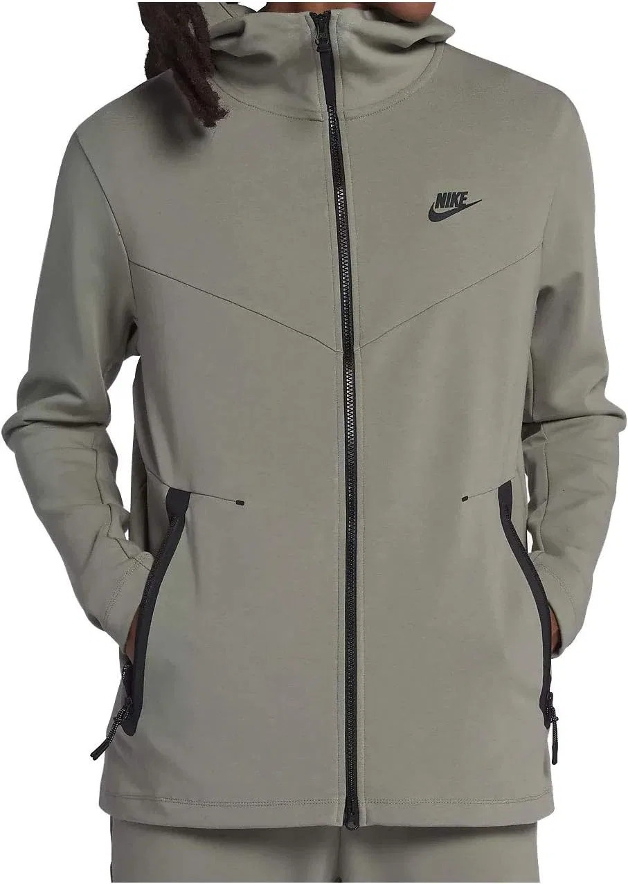 Толстовка Nike Tech Fleece Windrunner, мужская, Carbon Heather Black
