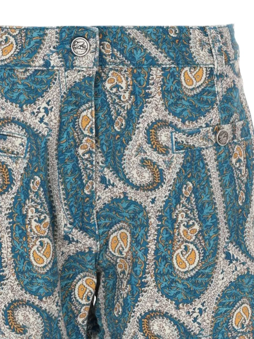 Шорты с узором пейсли Etro, синий — фото 2