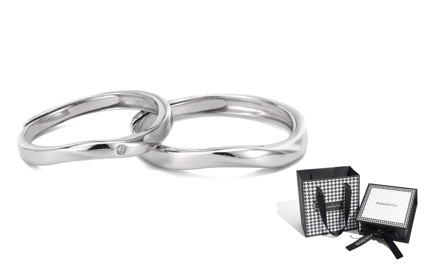 

XXOFF Кольцо из стерлингового серебра 925 пробы Unisex Silver White