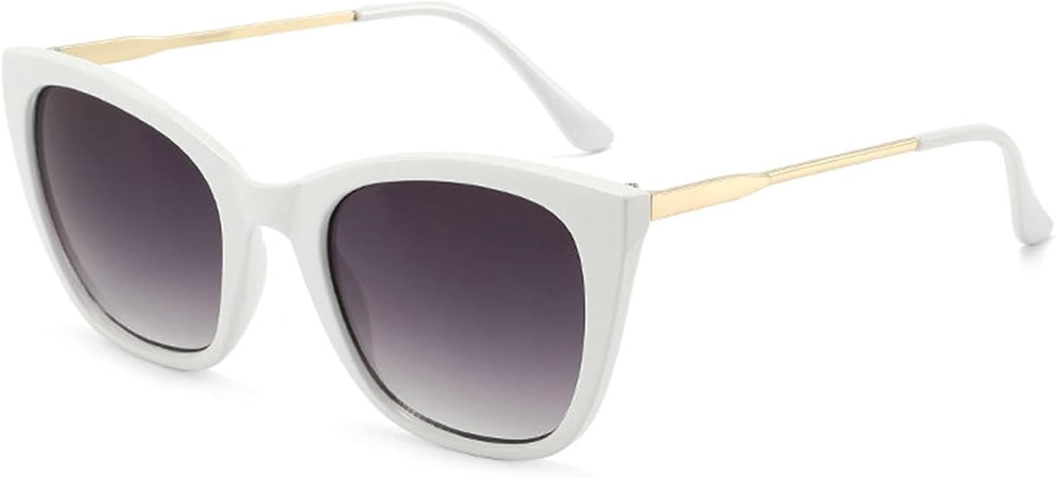 

Willochra Модные солнцезащитные очки большого размера «кошачий глаз» для женщин, ретро-металлическая оправа, трендовые солнцезащитные очки для мужчин с градиентным переходом цвета, защита от ультрафиолета UV400, C6