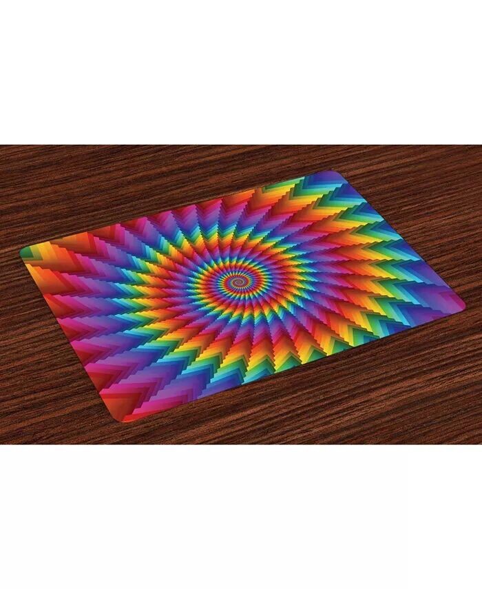 

Подставки под столовые приборы Trippy, набор из 4 шт Ambesonne, мультиколор