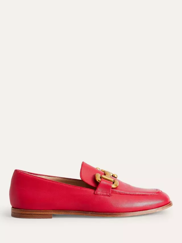

Лоферы Boden Iris Snaffle Trim Leather, цвет pillarbox/red
