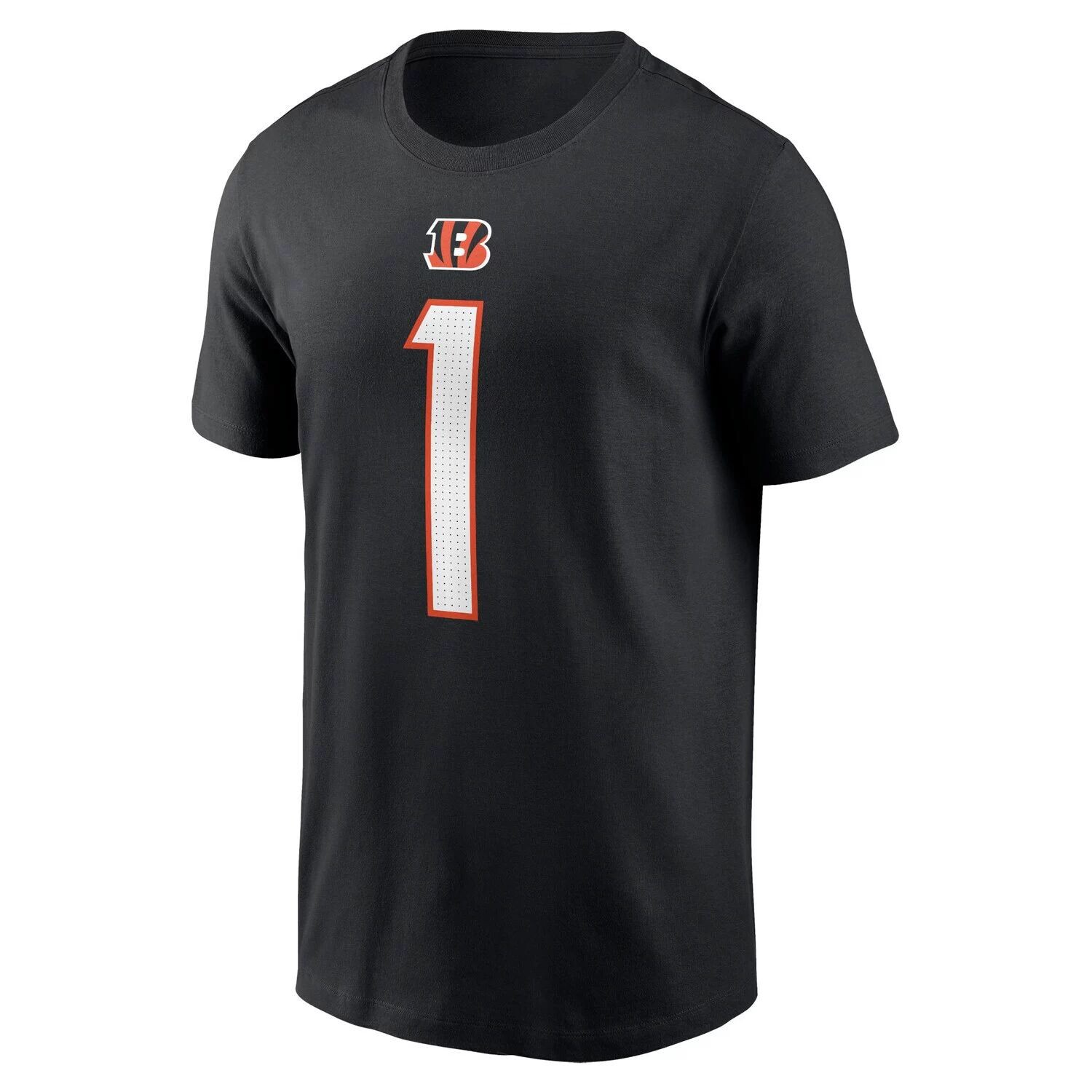 Мужская черная футболка Ja'Marr Chase Cincinnati Bengals с именем и номером игрока Nike — фото 2