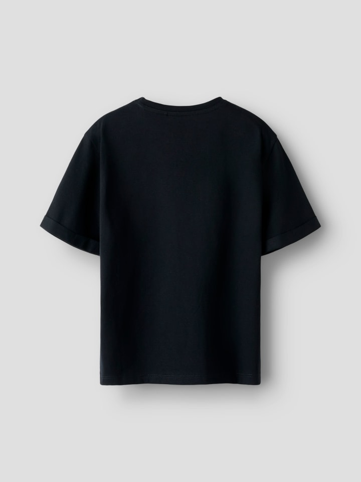 Name it Футболка NKFODEN CICONS S/S NREG TOP черного цвета — фото 2