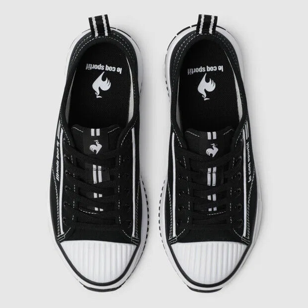 Мужские низкие кеды Le Coq Sportif Jv Avant Sunday, чёрные — фото 4