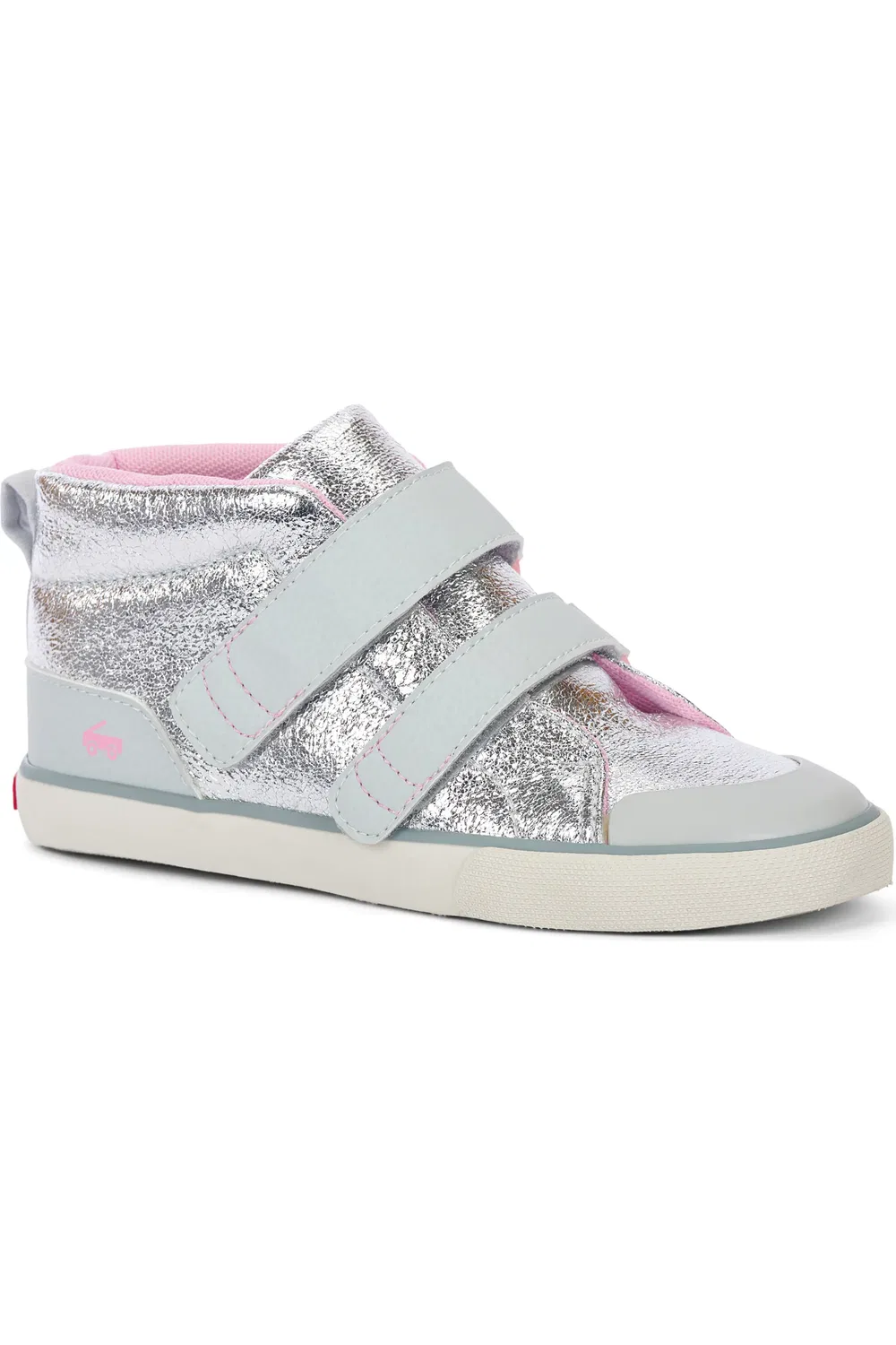 Детские кроссовки адаптивные высокие Dean Adapt II See Kai Run, Silver