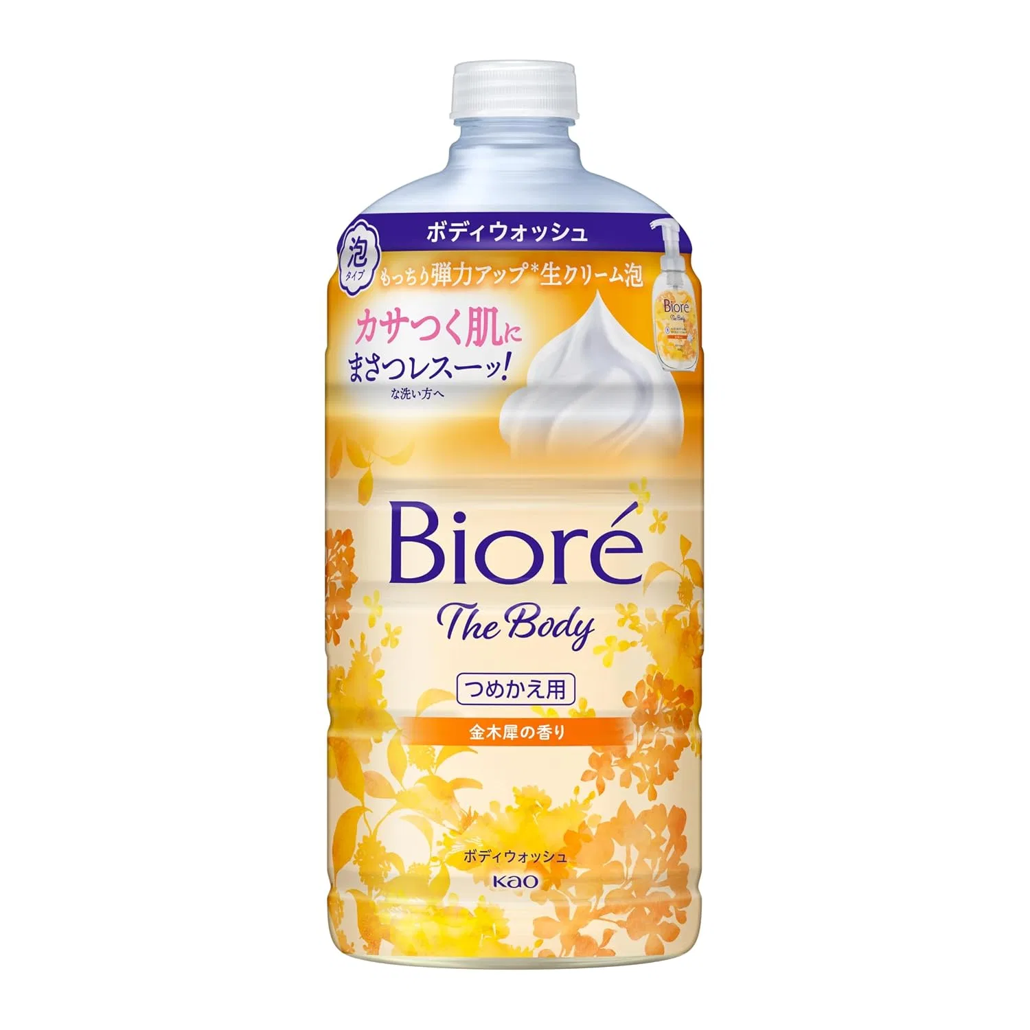 Пенка для тела Biore u The Body, сменный блок 780 мл, Osmanthus