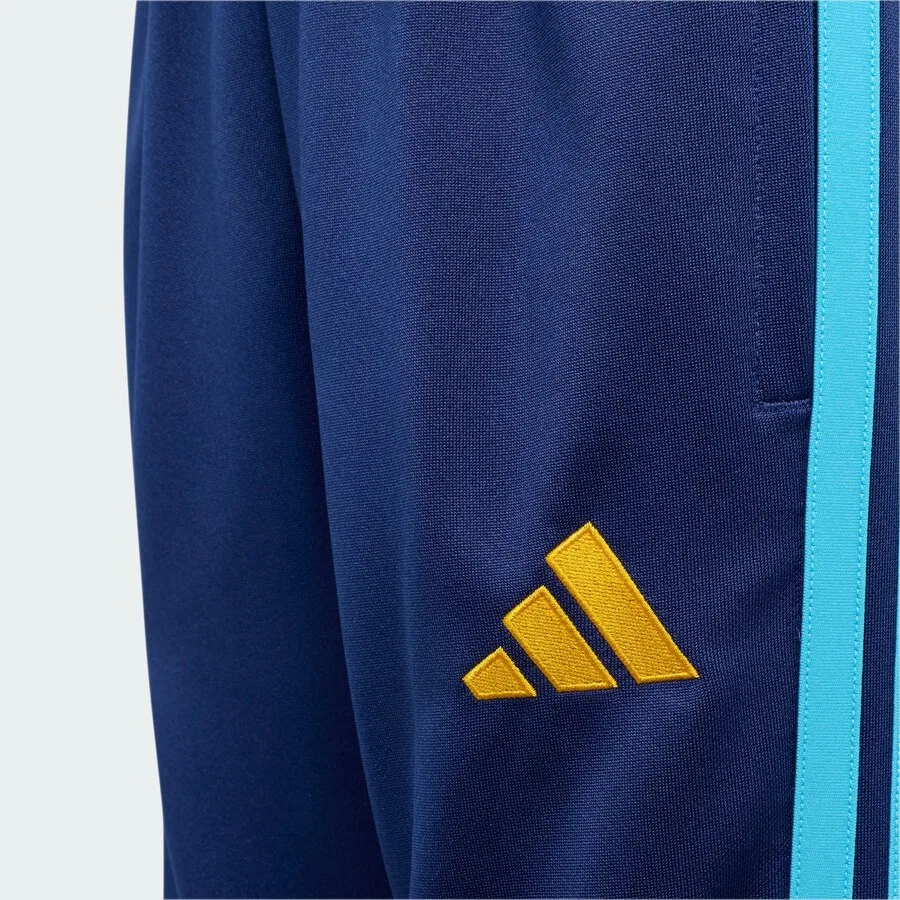 Спортивные брюки ADIDAS PERFORMANCE Slim fit в неоново-синем и темно-синем цветах — фото 4