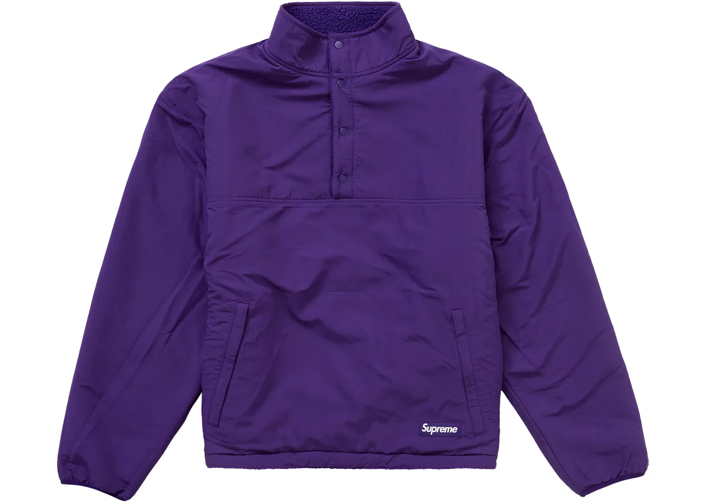Мужской пуловер на молнии с воротником-стойкой Polartec Shearling Reversible Supreme, Purple — фото 3