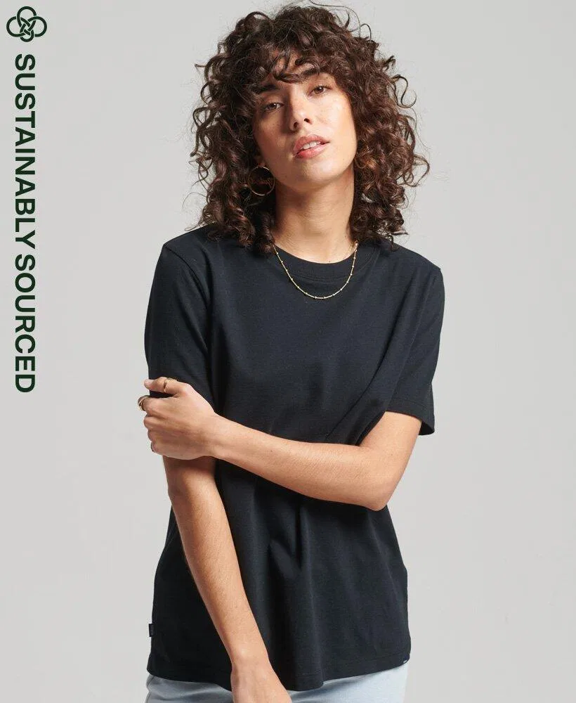 Мужская хлопковая футболка Vintage Logo Superdry, Schwarz