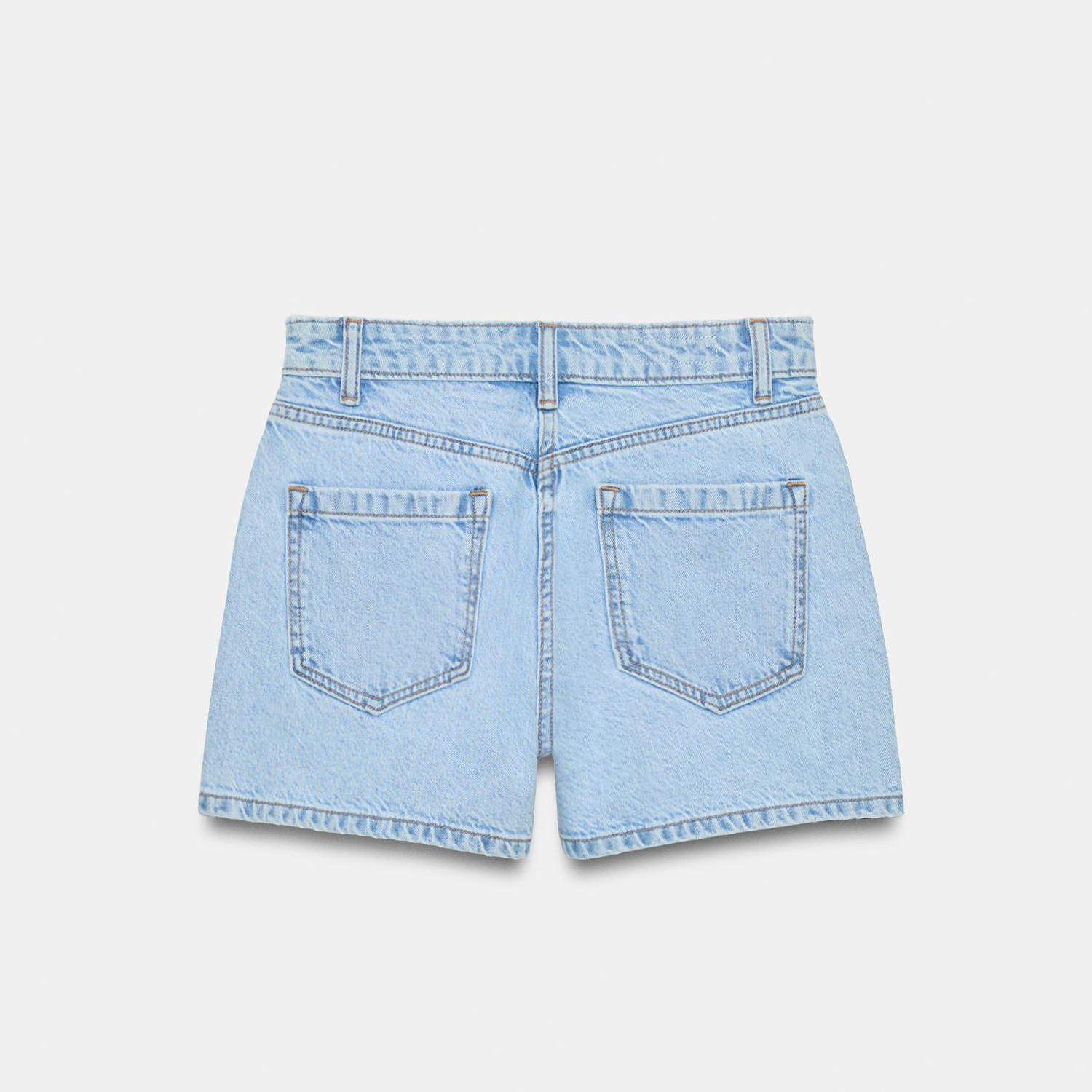 Юбка-шорты Zara Z1975 Wrap Denim, светло-синий — фото 2