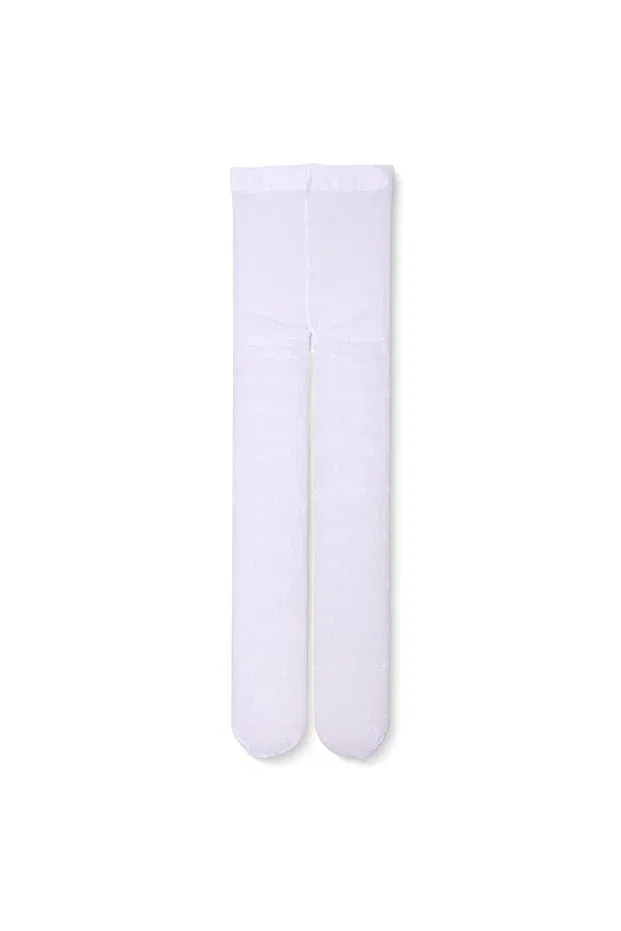 Детские колготки для девочек с принтом Mousse Pantyhose Ebebek Hello Baby, White