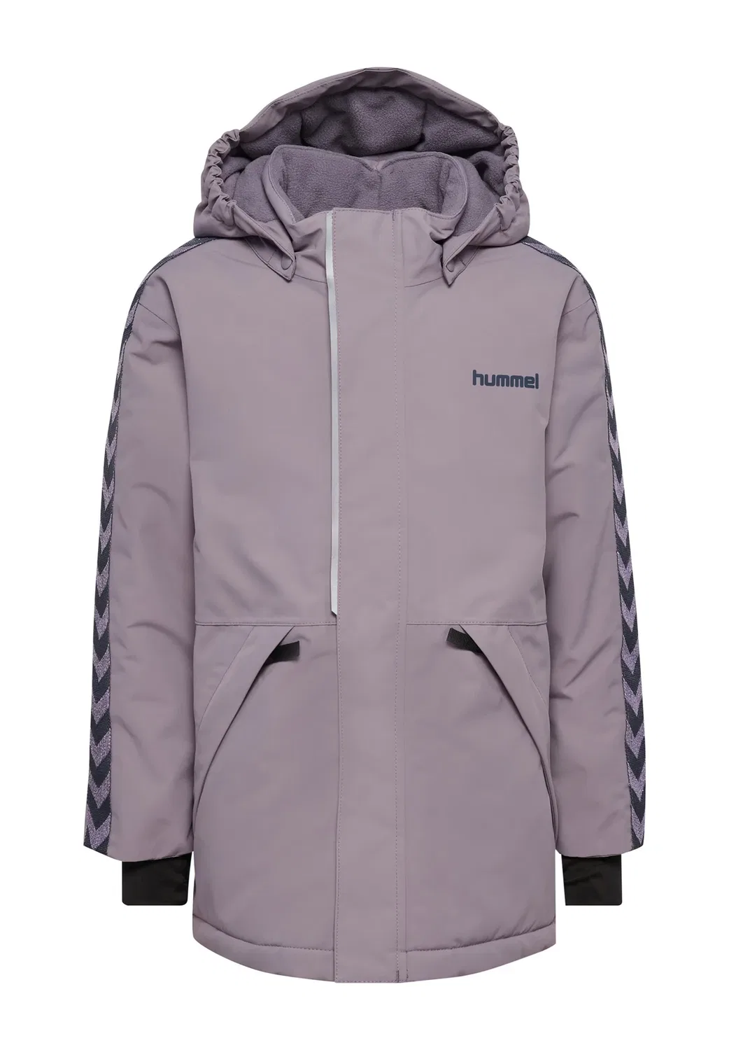 Куртка Hmljr chevron snow jacket wp 10k унисекс - зимняя куртка Hummel, Gray Ridge