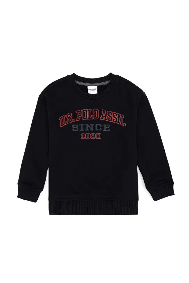 Детское для мальчиков свитшот с длинным рукавом U.S. Polo Assn., Black — фото 3