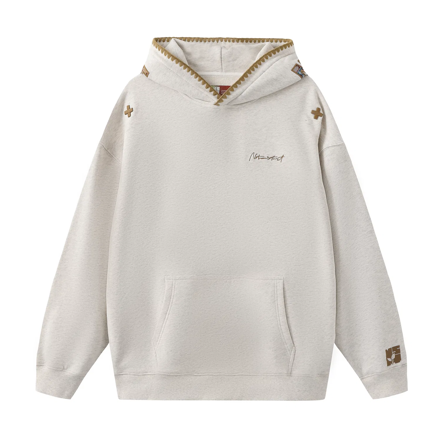 Детский худи с капюшоном Oats Heather Gray NSTNEW START