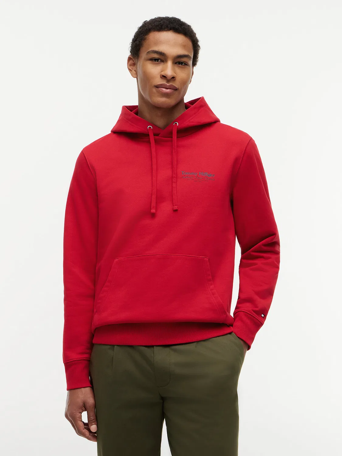 Толстовка Tommy Hilfiger красного цвета — фото 2