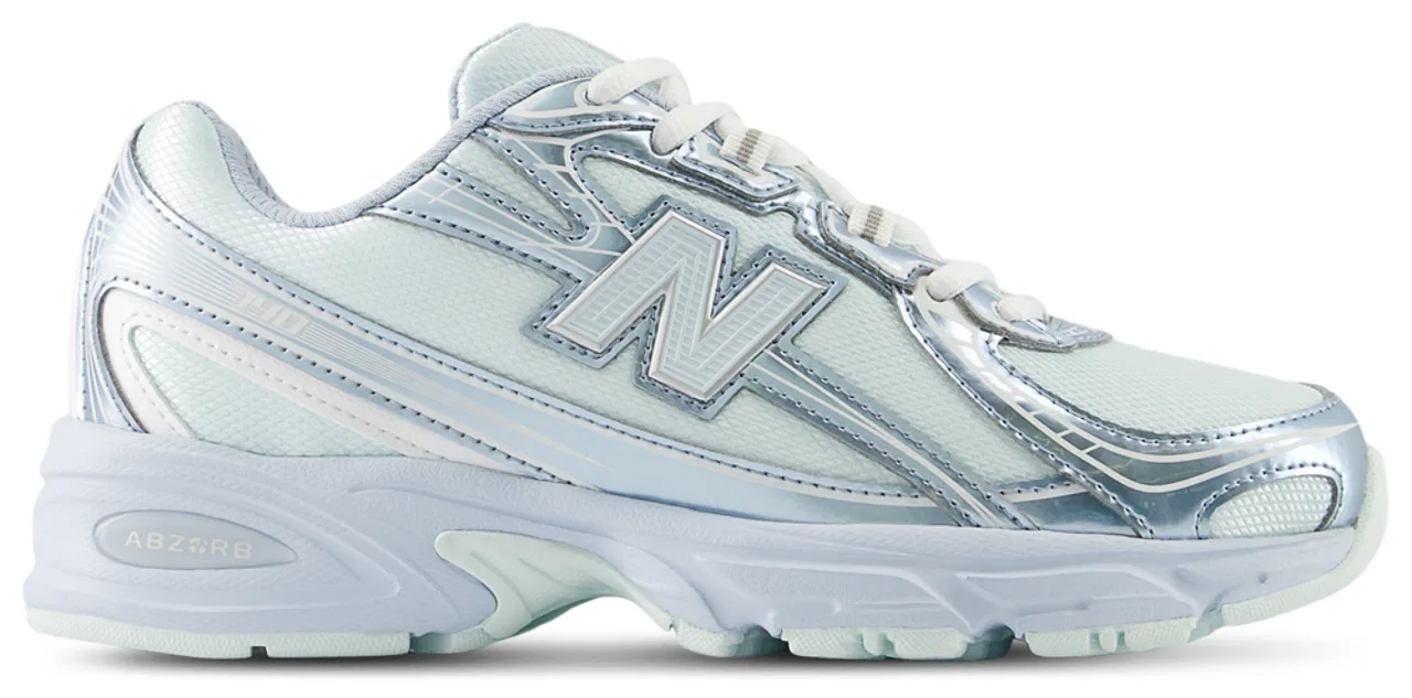 Кроссовки для девочек 740 New Balance, цвет Glint Blue/Oxford Blue