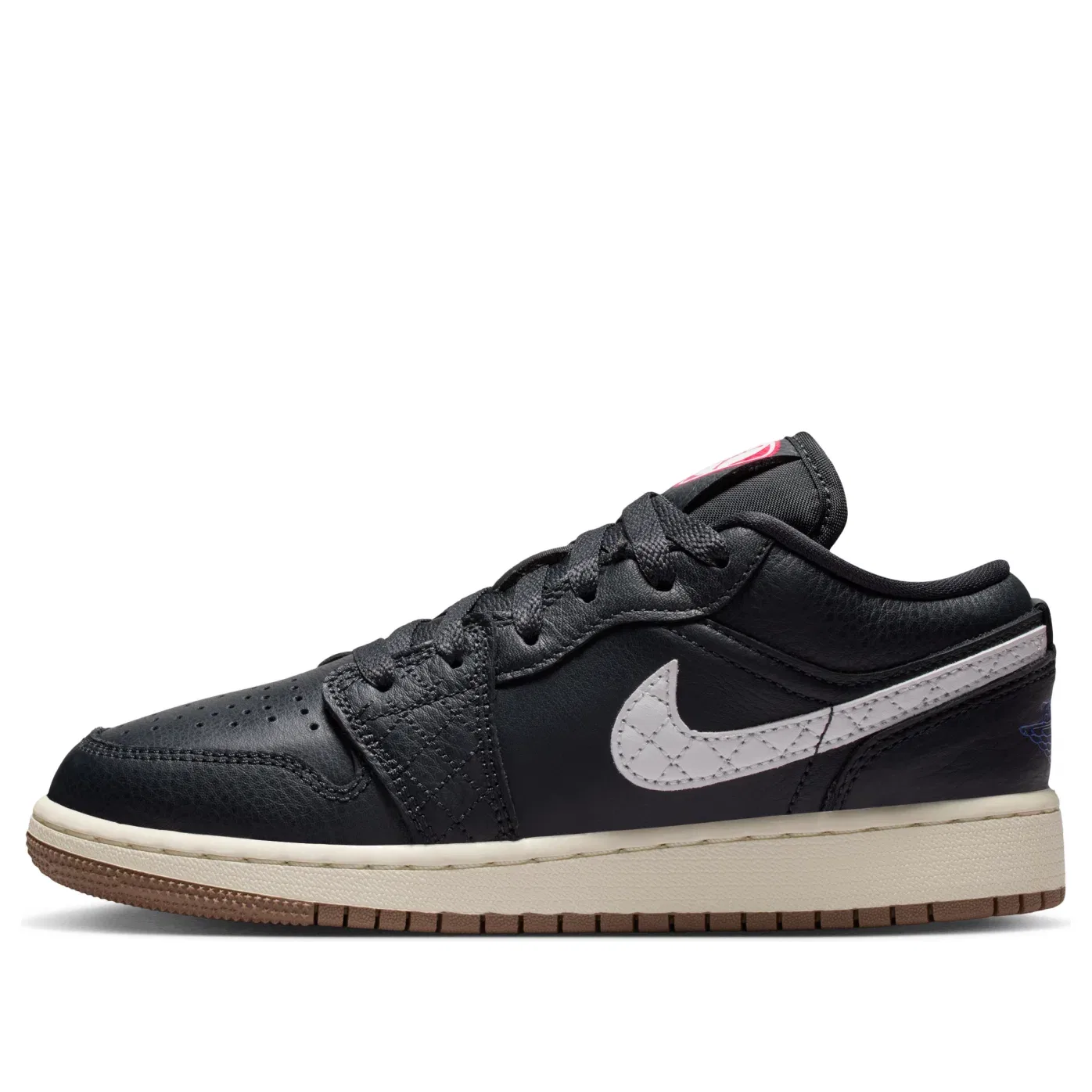 Детские кроссовки с низким верхом Air Jordan 1 Low SE Off Noir Sail Game Royal, черный