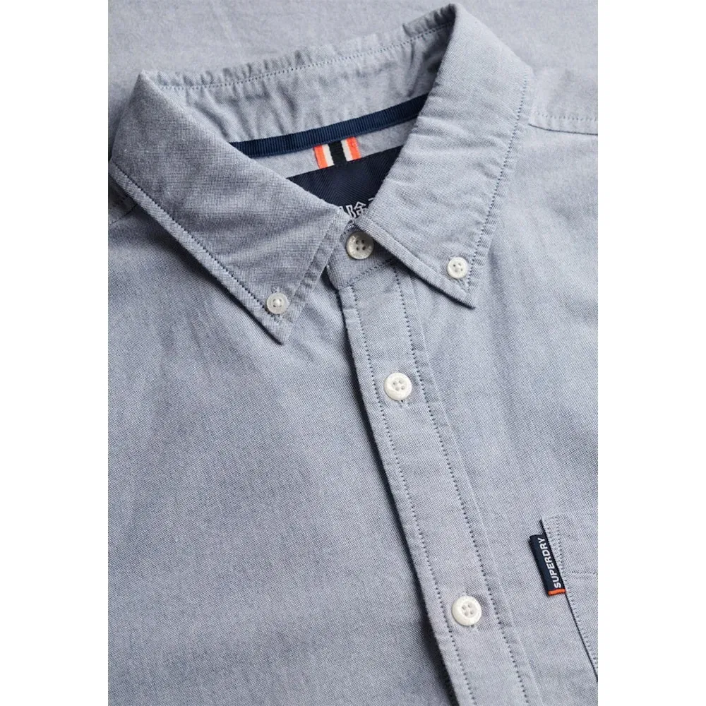Рубашка Oxford с длинным рукавом Superdry, синий — фото 4
