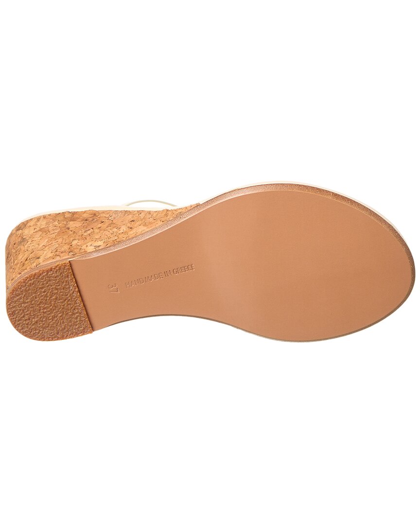 Древнегреческие сандалии Chora Mid Wedge Кожаные сандалии Ancient Greek Sandals, белый — фото 4