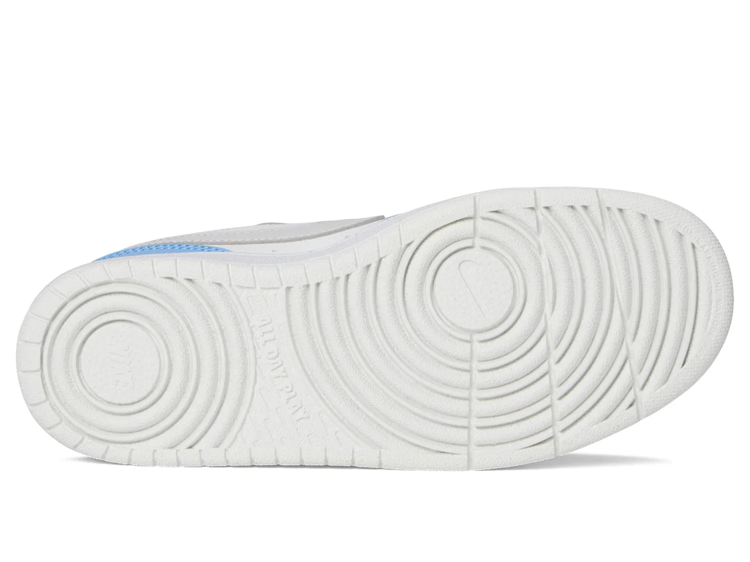 Детские кроссовки для мальчиков кожаные Court Borough Low Recraft NIKE, Summitwhitevastgrey Cobaltpulse White — фото 4