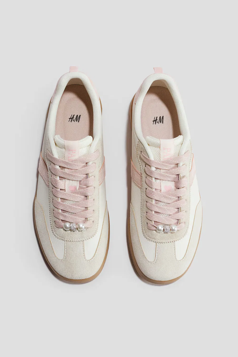 Кроссовки H&M, Hellbeige/Hellrosa