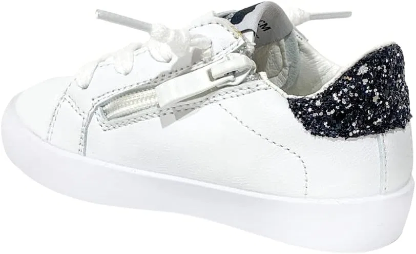 Детские кроссовки для девочек с блестящим принтом Sparkle Glitter Star StyleChild, White — фото 4