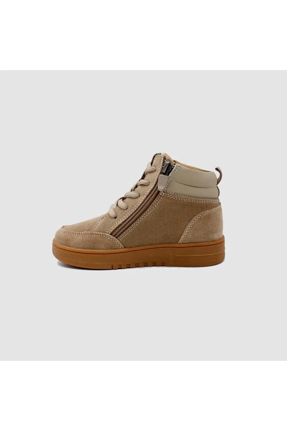 Детские ботинки высокие адаптивные Access Double Zip DrD Kids Footwear, Tan — фото 4