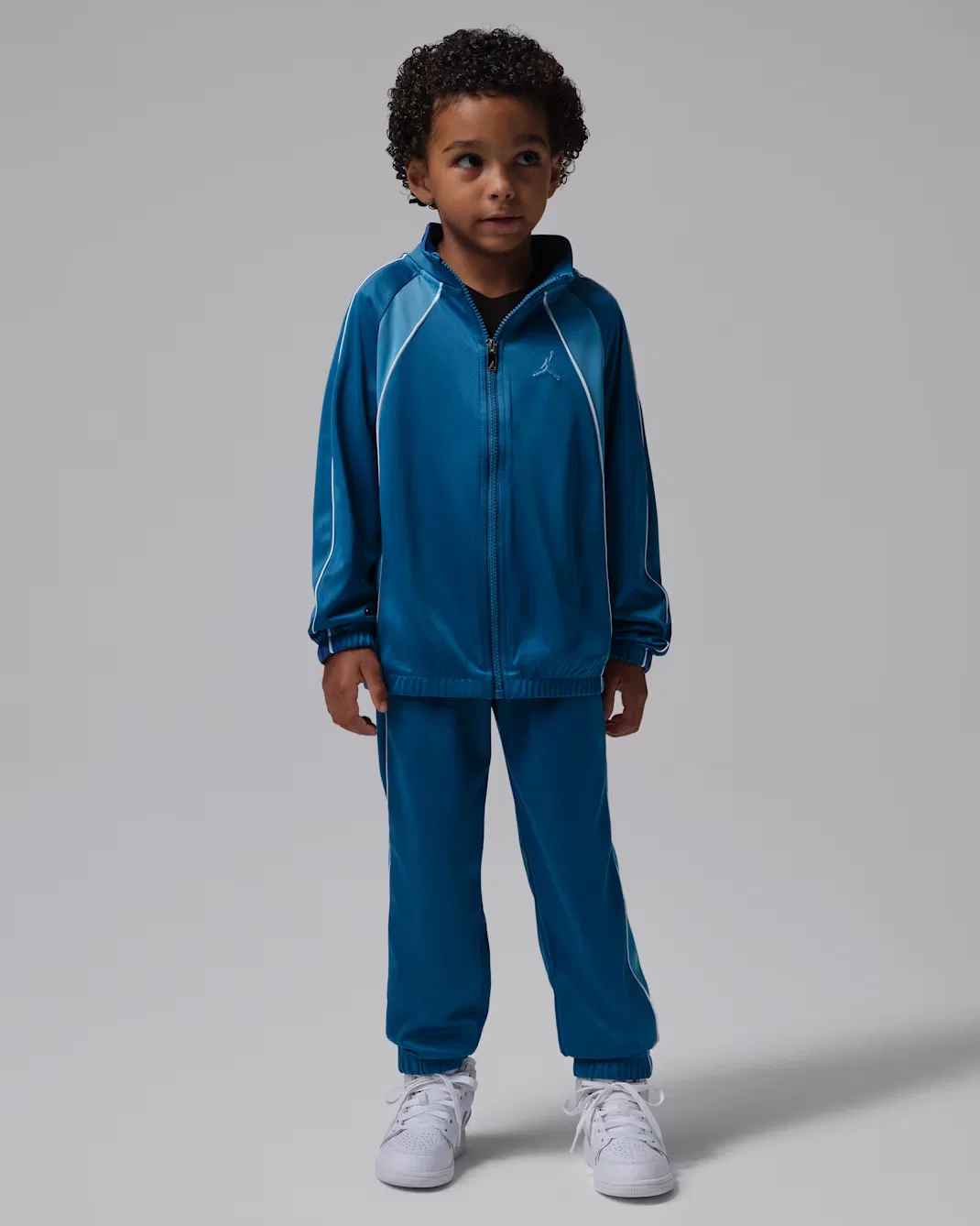 Little Kids' Colorblock 2-Piece Tricot Piping Set Jordan, True Blue