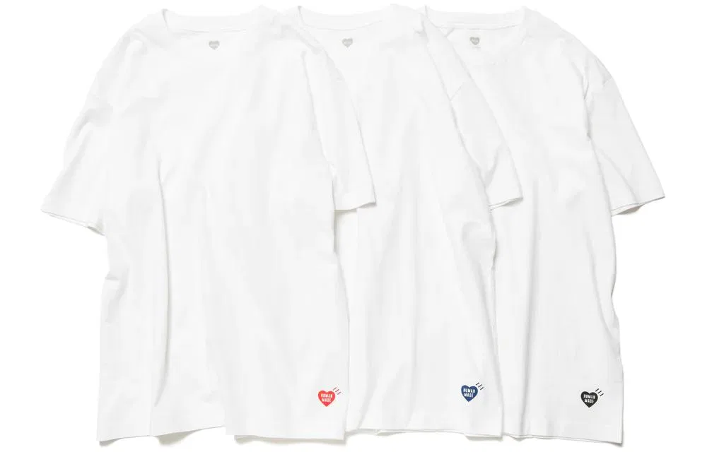Детский комплект футболок HUMAN MADE, White