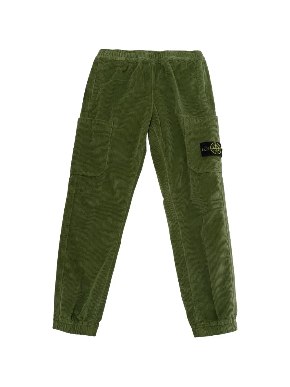 Штаны-карго с нашивкой-логотипом Stone Island Junior, зеленый