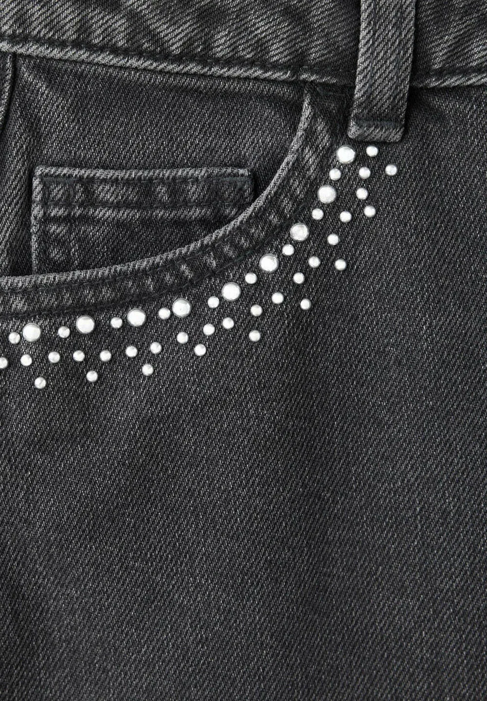 Детская мини-юбка Mango Kids, Black Denim — фото 3
