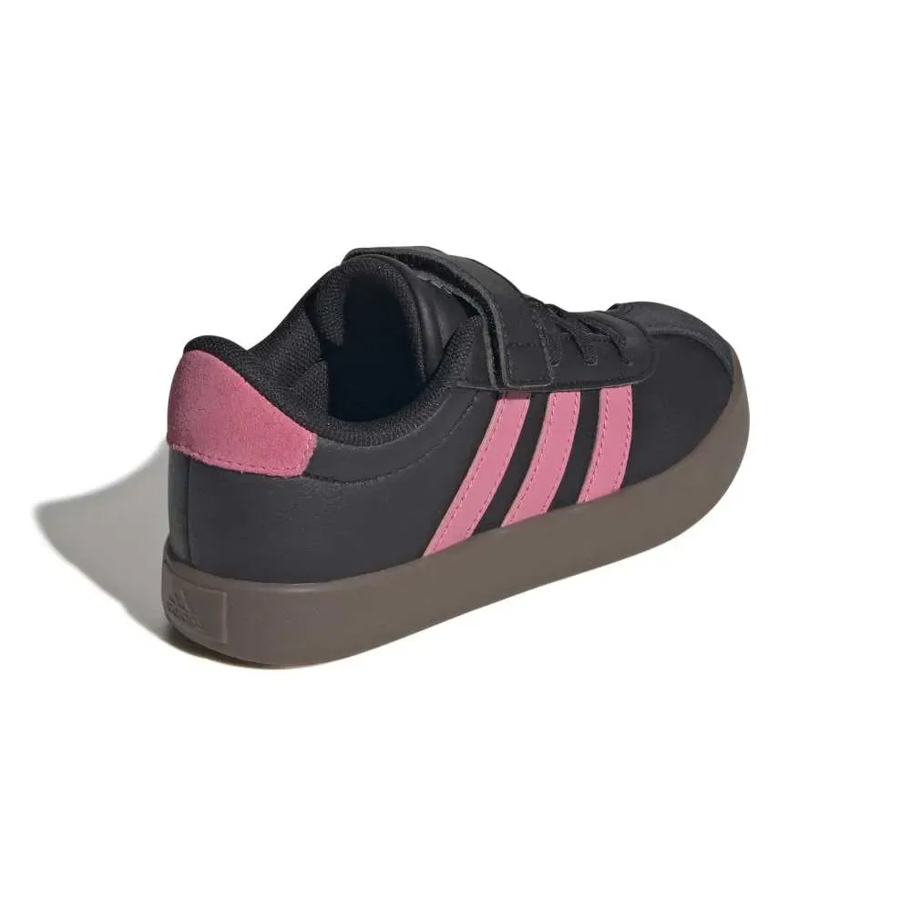 Детские кроссовки для девочек с высоким верхом VL Court 3.0 Adidas, Black — фото 3