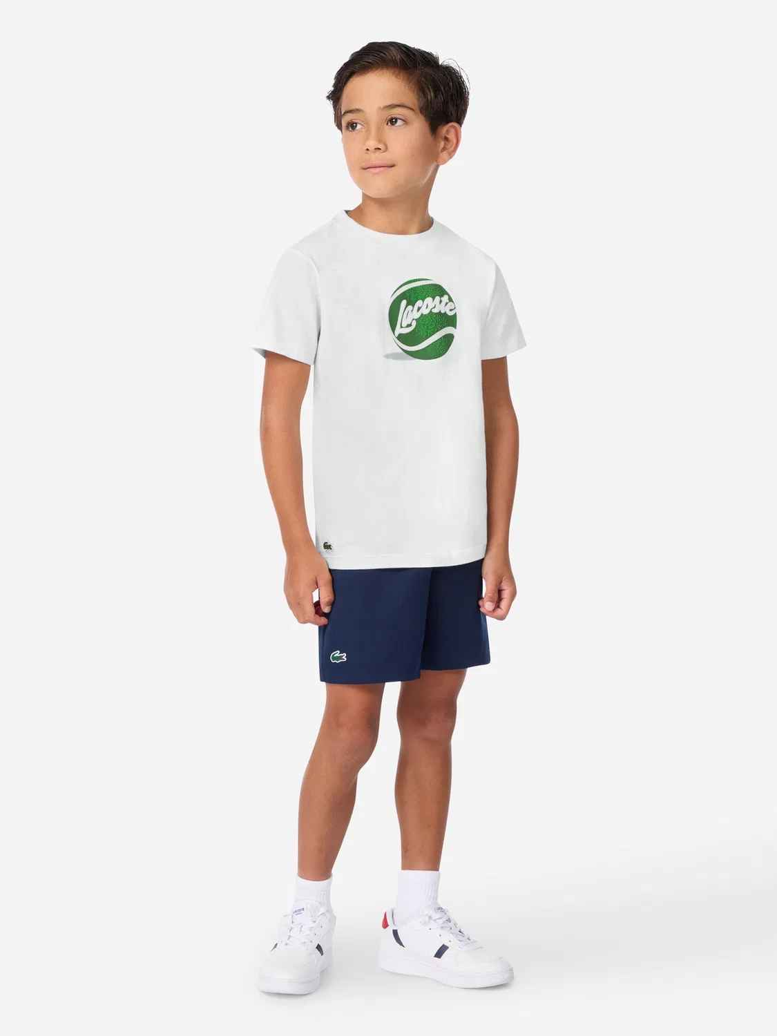 Футболка с принтом Tennis Ball Lacoste, белый — фото 2