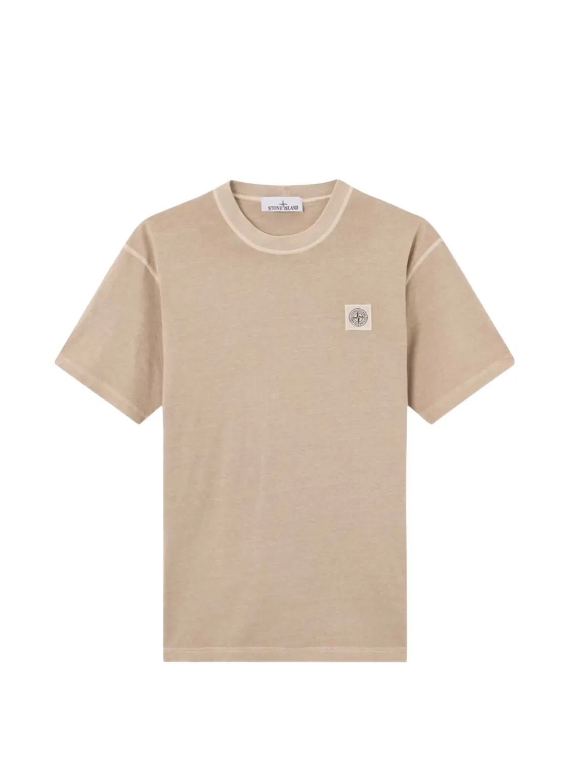 Футболка с логотипом Stone Island, нейтральные